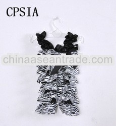 HOT sale! 2013summer baby black zebra rompers