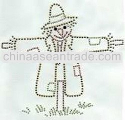 Halloween hotfix rhinestone transfer motif