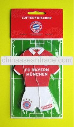 Hanging car perfume in football T-shirt design perfume without alcohol