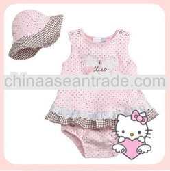 Hello kitty baby summer romper kid summer romper sets