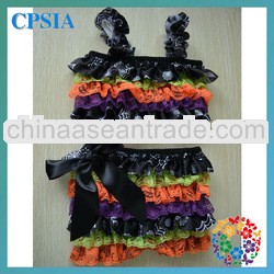 Helloween Spider baby chevron satin bikini suit infant girls ruffle sixy bikini set