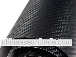 Hign quality 3D Carbon Fiber Vinyl Black