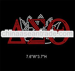 Hot fix rhinestone transfer Delta Sigma Theta for T-shirt