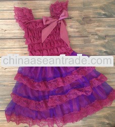 Hot!wholesale flower bridemaid girls skirts lace dress