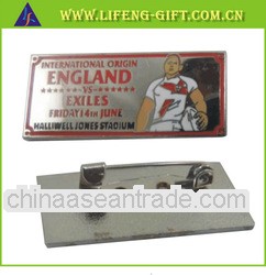 International team enamel foobtall pin badges