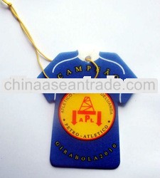 Jersey Football Team Air Freshener Card, Hanging Car Freshener