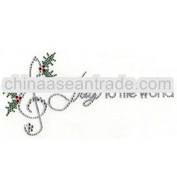 Joy to the world rhinestone hot press transfers