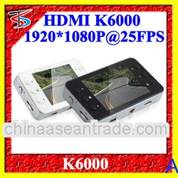 K6000 2.7 Inch TFT Display 120 degree lens 5.0 MP CMOS Sensor 12v hd mini dvr