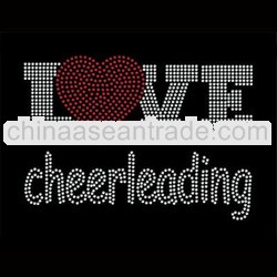 Love Cheerleading Heat Rhinestone Transfers Designs