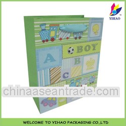 Lovely recycle gift paper bag for baby boy