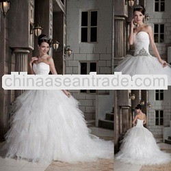 Luxurious Best Popular Ball Gown Sweetheart Neck Wedding Dress xyy03-089