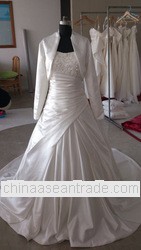 MY113025 MERRY YOU High Quliaty Satin Crystal Beaded Muslim Bridal Wedding Dress