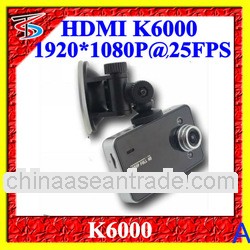 Manufacturer Cheap Portable Full HD K6000 1080p 2.7 inch car black box