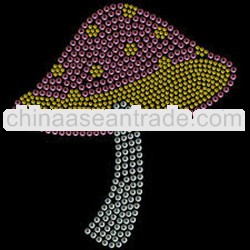 Mushroom rhinestone transfer motif