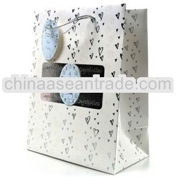 NEW BABY BOY GLITTER GIFT BAG