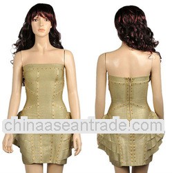 New Arrival Sequins Celebrity Strapless Bandage Dresses