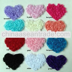 New Headband Chiffon Shabby Flowers Wholesale