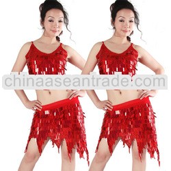 New Style Sex Red Belly Dance Costume
