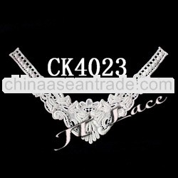 New design white cotton collar lace for dress and blouse CK4023