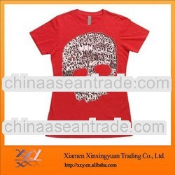 O-Collar Skull Tshirts For Women Custom Clothing Manufacturer