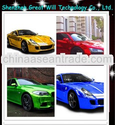 Removeable adhesive DIY chrome vinyl with air free bubble 1.52*30m