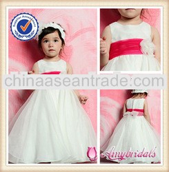 SA3016 Sleeveless A line cinderella flower girl dress patterns