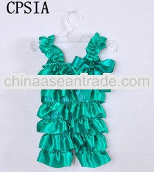 Sale Promotion Girls Wholesale Satin aque Romper With Straps