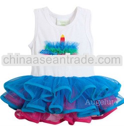 Sleeveless cake print BABY ROMPER