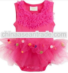 Sleeveless pure color BABY ROMPER