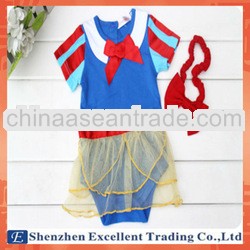 Snow Princess Pattern Baby Summer Ruffle Baby Romper