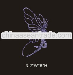 Sparkling Fairy rhinestone iron on transfer design for t-shirt