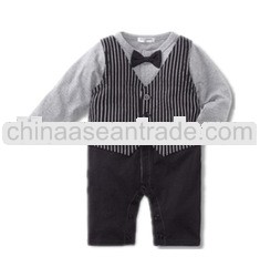 Striped baby boy romper one piece