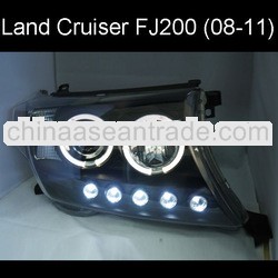 TOYOTA Land Cruiser LC200 FJ200 LED Angel Eye Head Lamp 2008-11 year SONAR Style