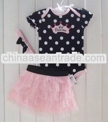 Top Quality Black Romper Girl Romper Sets New Baby Romper