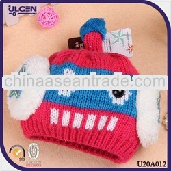 Trendy newborn knit robot hat winter crochet baby boy hats