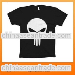 White skull pattern Mens Stylish Tshirt Tee T-Shirt
