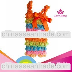 Wholesale Christmas newest romper baby clothes lace rompers for girls