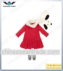 Wholesale Long Sleeve Baby girl winter inner dress Keep Warm Children's Clothing