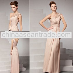 Wholesale Plus Size Sexy Strap Beaded Sequins A-Line Court Train Satin Pink Floor-Length Crystal Bri