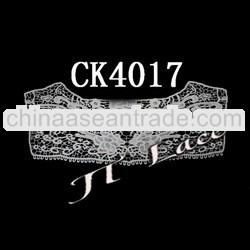 Wholesale fashion cotton crochet collar lace collar for garments CK4017
