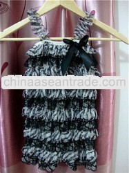 Wholesale pink white dotsbaby baby girls satin petti romper with halter