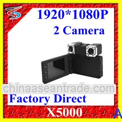 X5000 car dvr recording with a resolution IR night vision