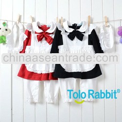 YH339 Onesie Autumn Housemaid Style Bodysuit One-Piece Baby Romper