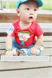 baby boy 100% combed cotton lovely t shirt
