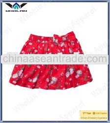 baby girls built-in shorts 100 % cotton jersey floral custom skirt