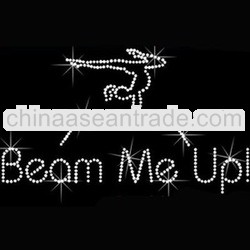 beam me up rhinestone transfer gymnastic motif