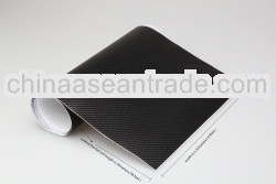 black 3d carbon fiber vinyl sticker with air drain