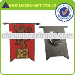 black nickel eletroplating epola lion pins