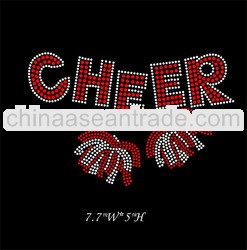 bling rhinestone transfer motif cheer design for t shirts
