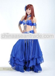 blue costume belly dance,belly dancing costumes,BellyQueen